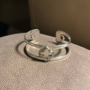 Women’s Brighton Christo Toledo Del Sol Narrow Cuff Bracelet Silver